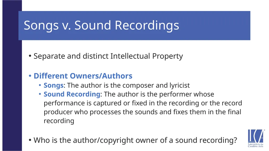 Representing the LCA Music Client: Song Rights - slide 20 of 52