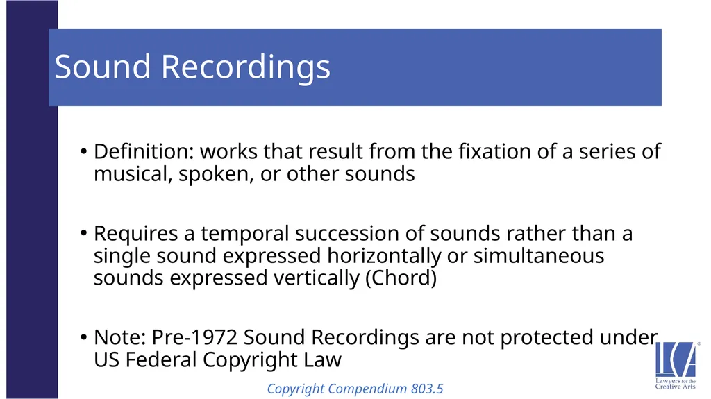 Representing the LCA Music Client: Song Rights - slide 16 of 52
