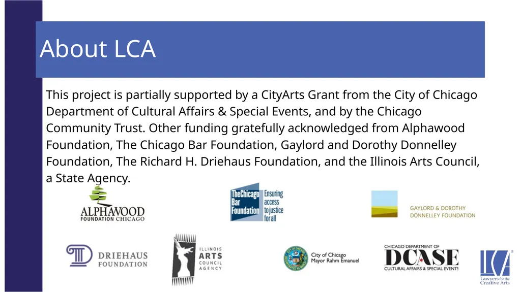 Representing the LCA Music Client: Song Rights - slide 51 of 52
