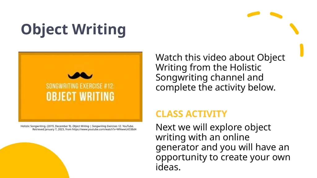 Year 7 and 8 Music: Becoming a SongMaker LESSON - slide 18 of 21