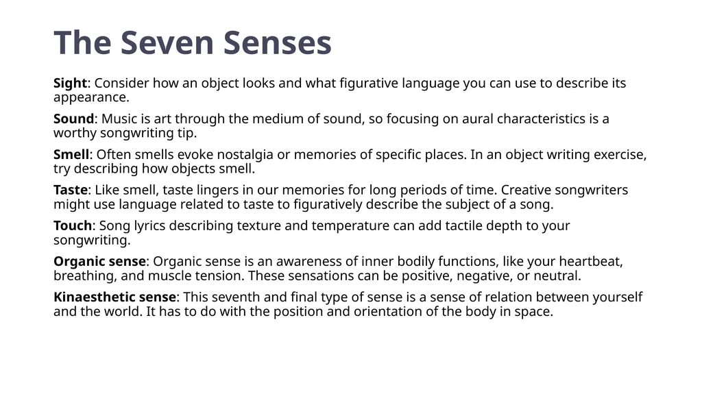 Year 7 and 8 Music: Becoming a SongMaker LESSON - slide 20 of 21