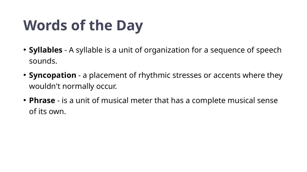 Year 7 and 8 Music: Becoming a SongMaker LESSON - slide 4 of 21