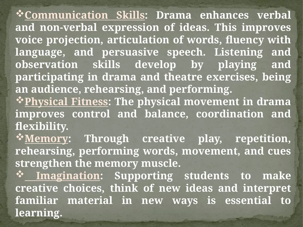 Course Name – Drama And Art In Education (2nd - slide 13 of 17