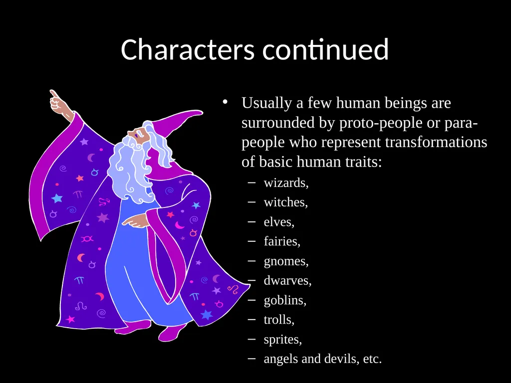 Elements of Fantasy Literature Literary Elements - slide 9 of 26