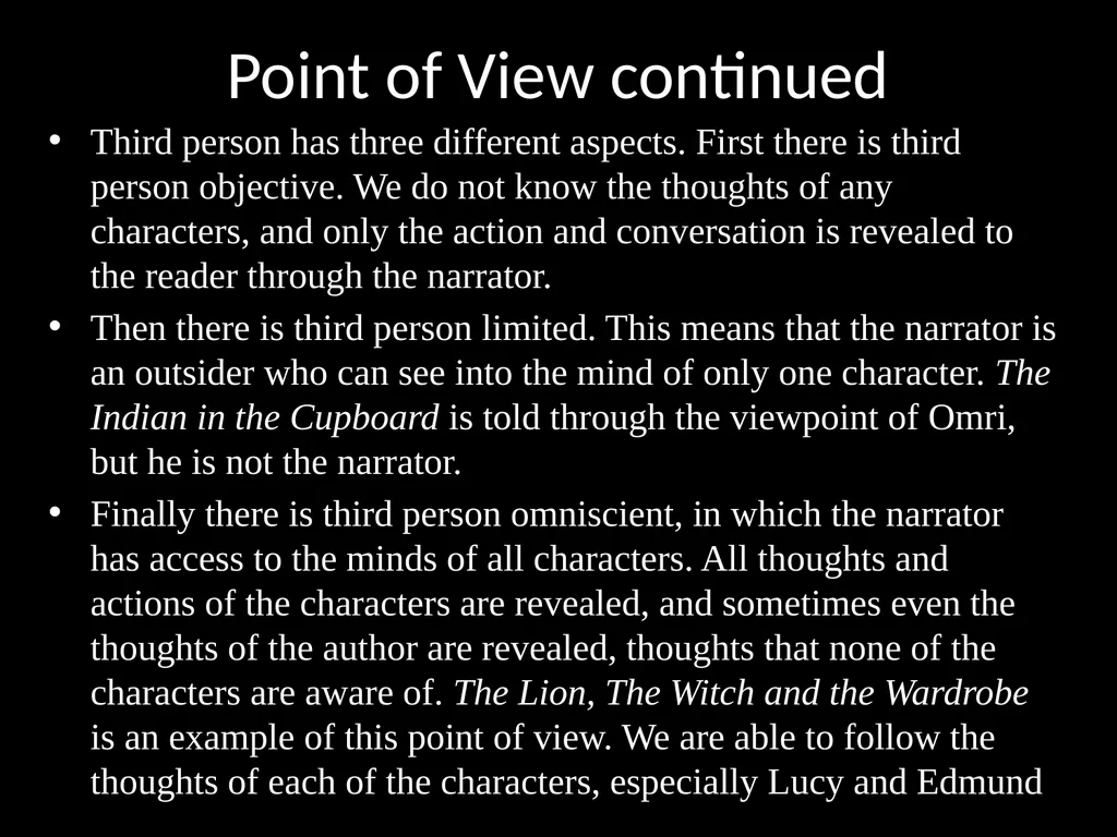 Elements of Fantasy Literature Literary Elements - slide 6 of 26