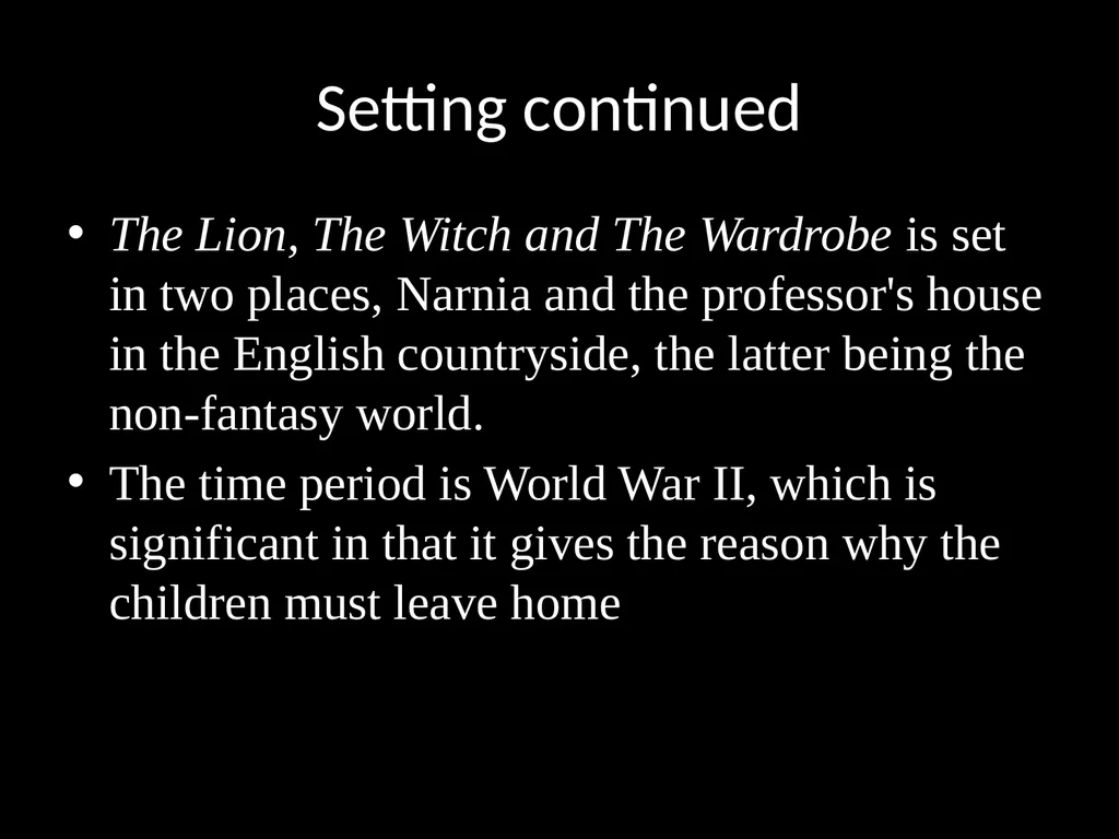 Elements of Fantasy Literature Literary Elements - slide 22 of 26