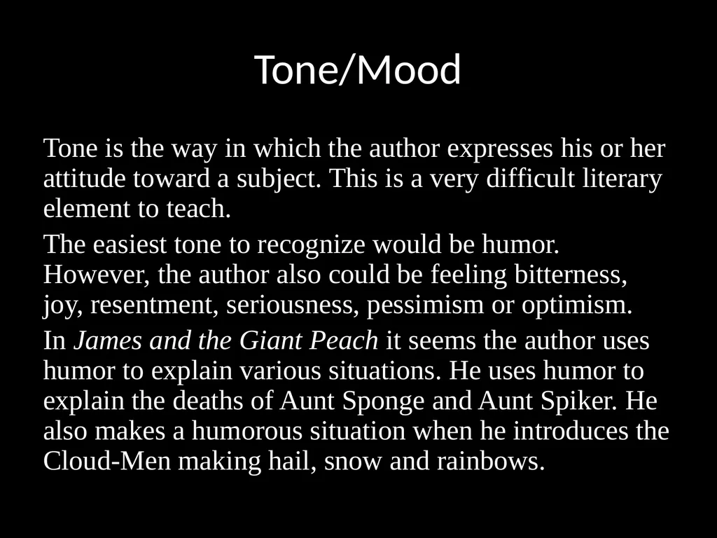 Elements of Fantasy Literature Literary Elements - slide 16 of 26