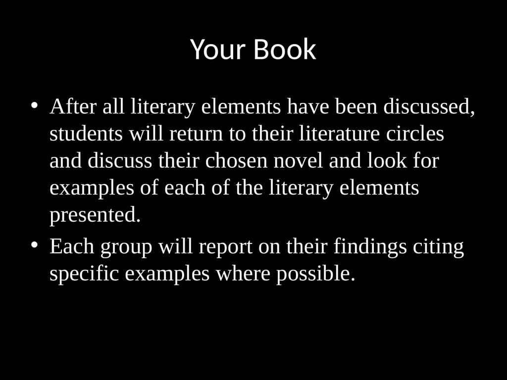 Elements of Fantasy Literature Literary Elements - slide 26 of 26