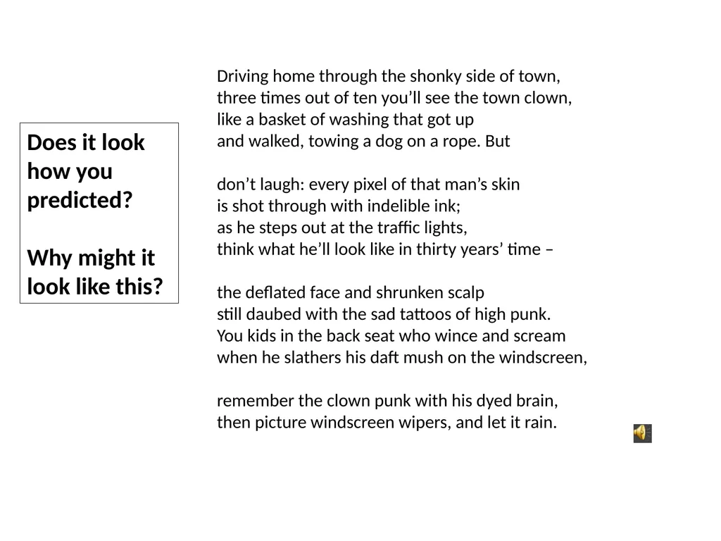 Clown Punk By Simon Armitage Look at the pictures - slide 7 of 19