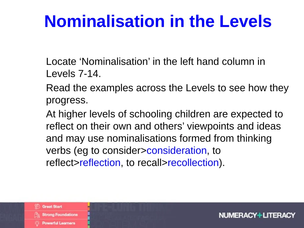 Language and Literacy Levels Module 1.2 C: - slide 15 of 33