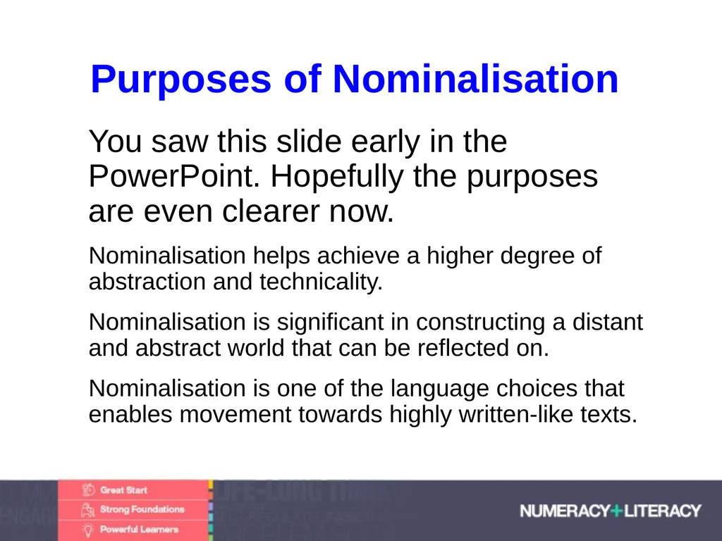 Language and Literacy Levels Module 1.2 C: - slide 20 of 33
