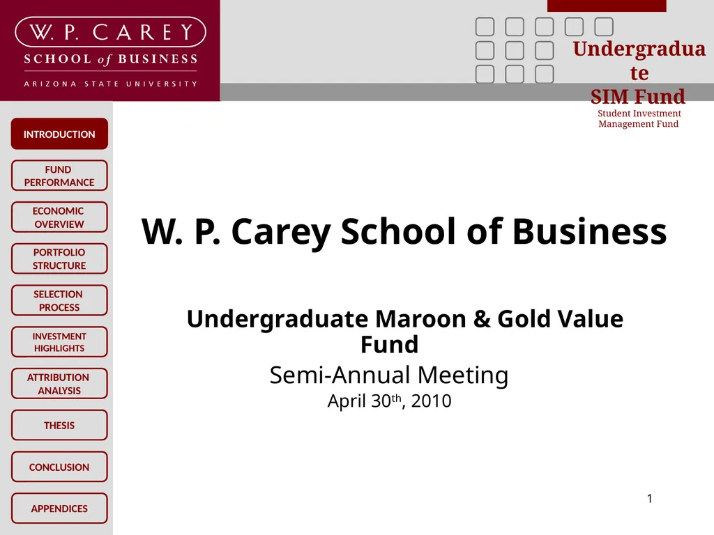 W. P. Carey School of Business Undergraduate