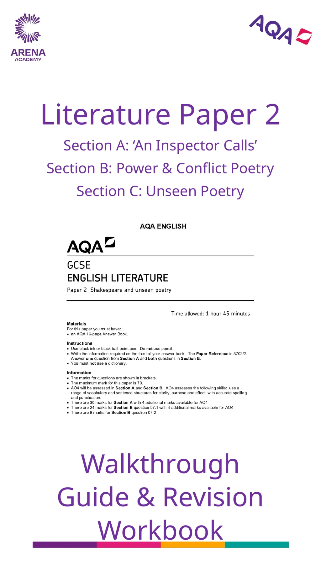 Literature Paper 2 Section A: ‘An Inspector Calls’ - slide 1 of 8