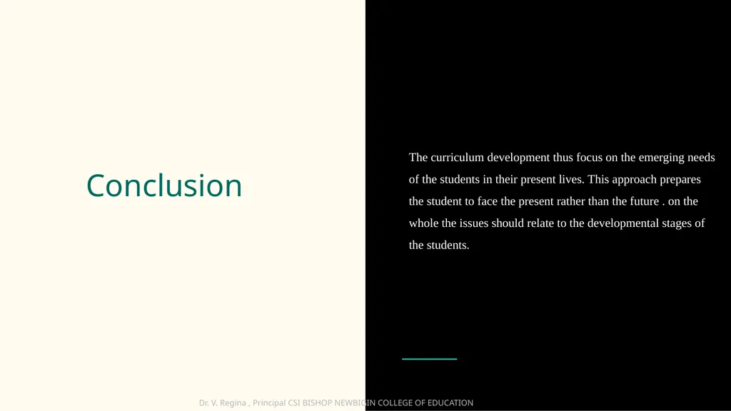 KNOWLEDGE AND CURRICULUM Unit VII- Principles of - slide 20 of 21
