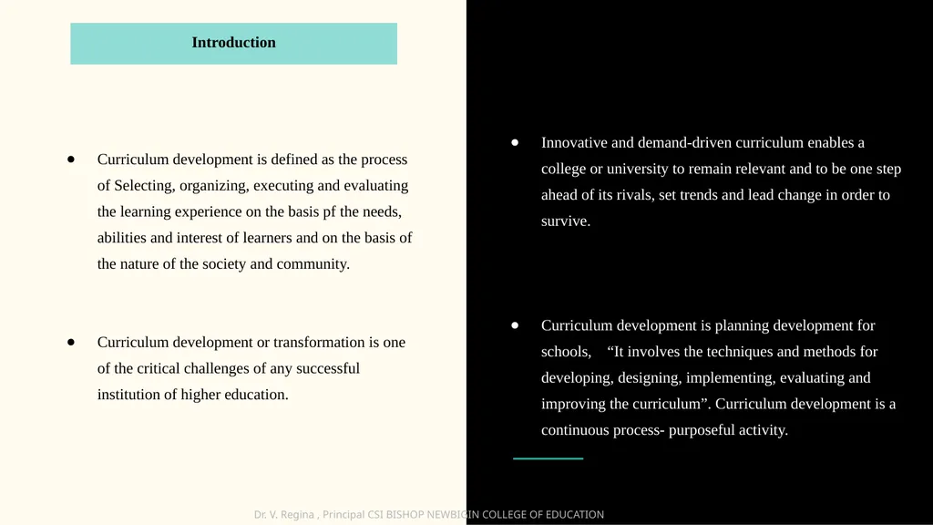 KNOWLEDGE AND CURRICULUM Unit VII- Principles of - slide 4 of 21