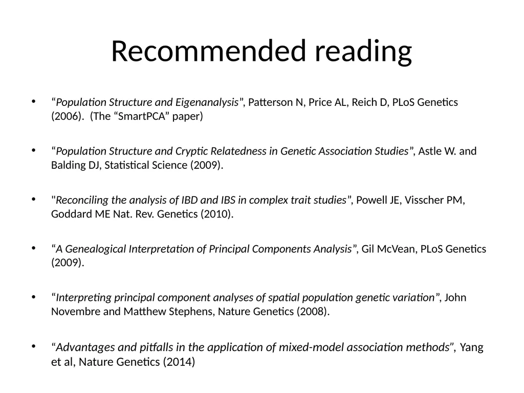 Principal components analysis Gavin Band Why do - slide 20 of 20