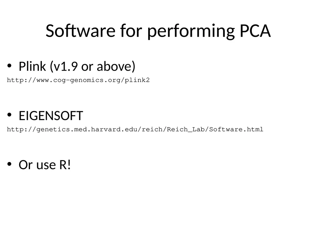 Principal components analysis Gavin Band Why do - slide 18 of 20
