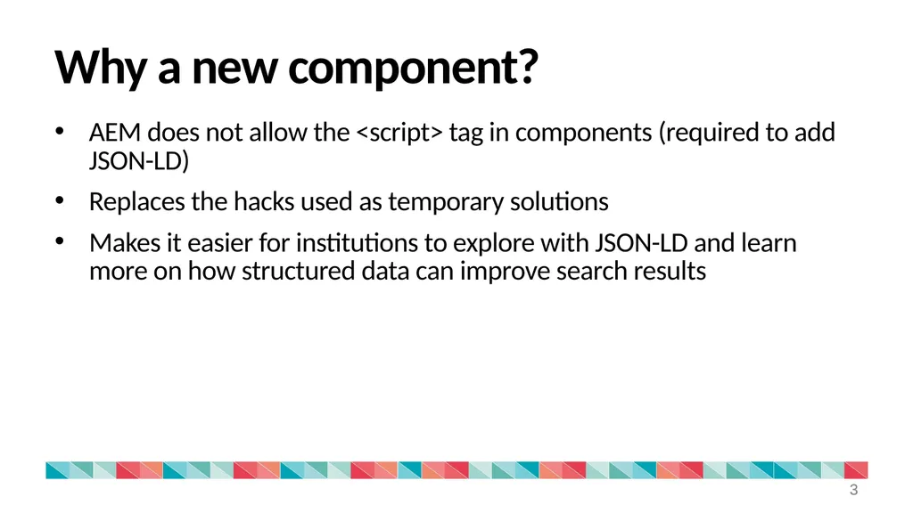 JSON-LD component in AEM Theme Management - slide 3 of 12