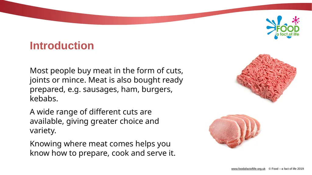 Meat types and cuts Meat Animals are reared by - slide 4 of 10
