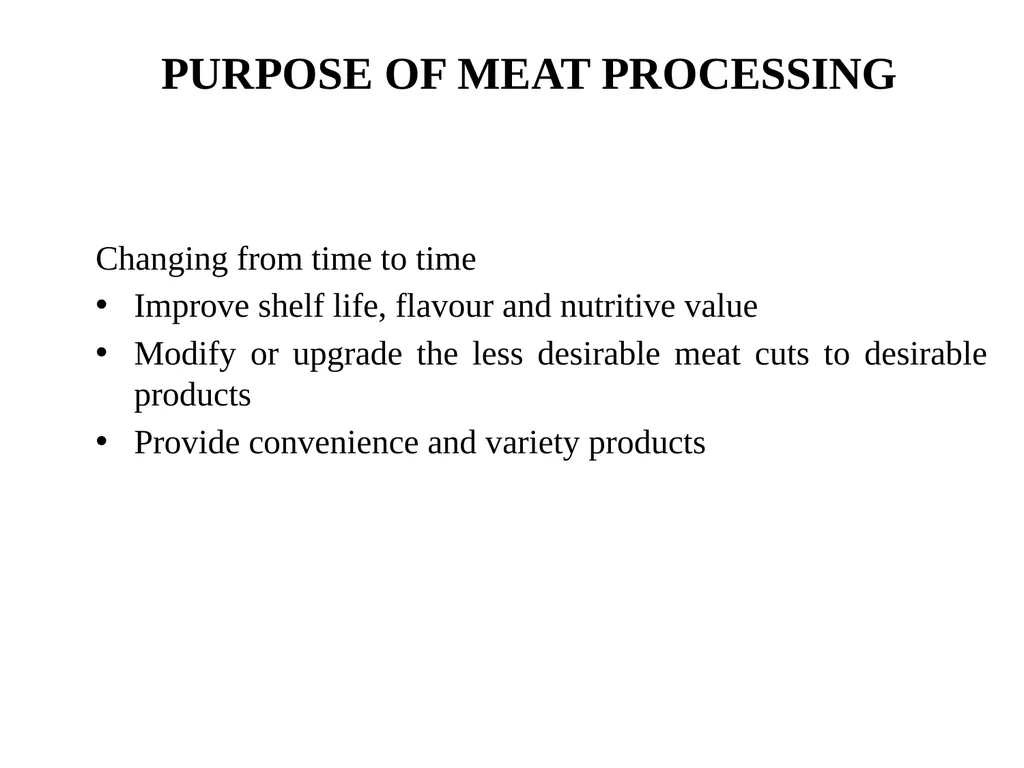 Unit I: Meat Processing: Introduction By: Dr. R. - slide 5 of 10