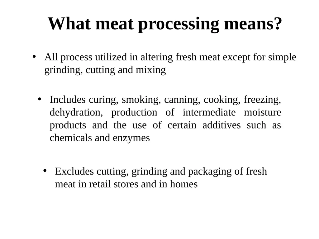 Unit I: Meat Processing: Introduction By: Dr. R. - slide 3 of 10