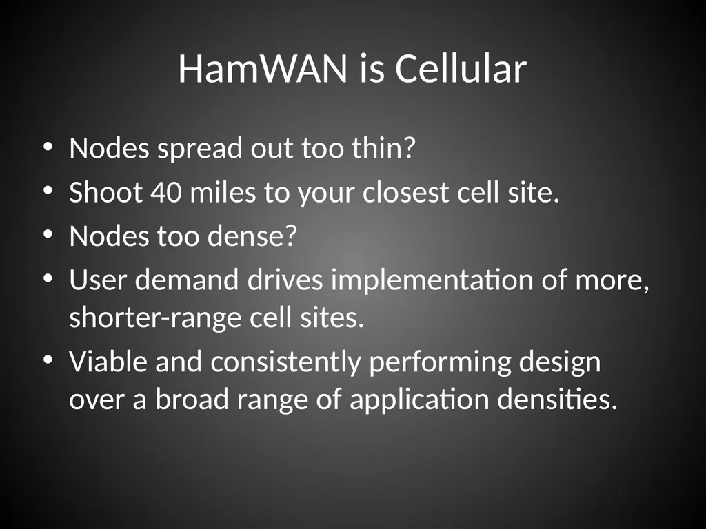 Why is HamWAN the best choice for the future of - slide 6 of 17