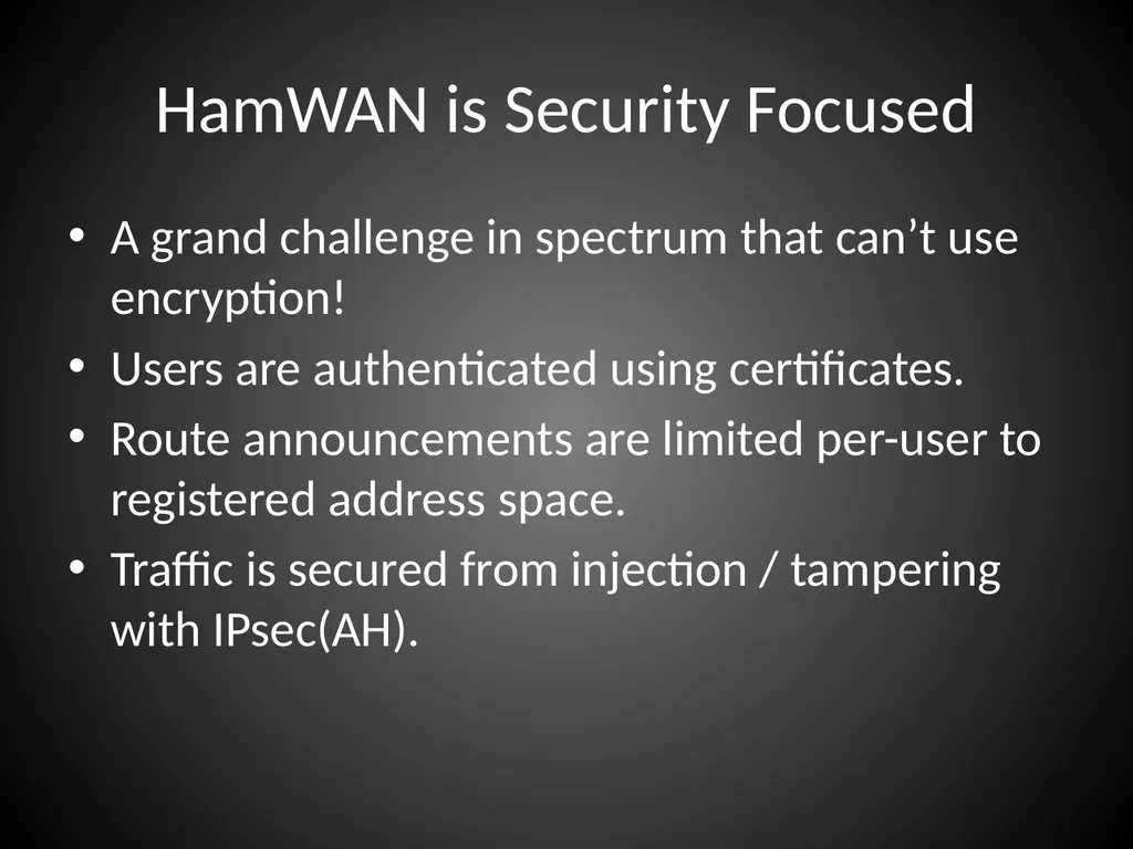 Why is HamWAN the best choice for the future of - slide 10 of 17