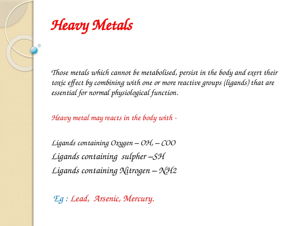 Heavy Metal Toxicity (Arsenic) Presented by:- - slide 3 of 13