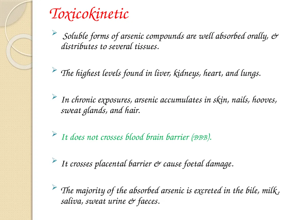 Heavy Metal Toxicity (Arsenic) Presented by:- - slide 8 of 13