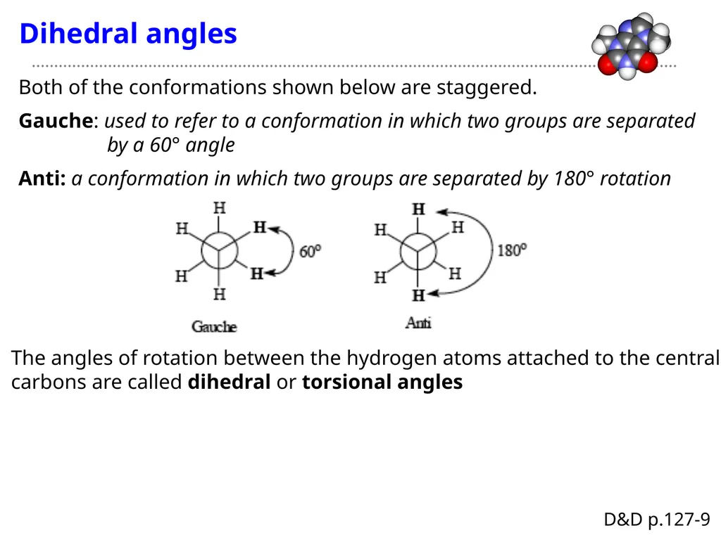 CHE2060 Lecture 3: Molecular conformations Daley & - slide 7 of 10