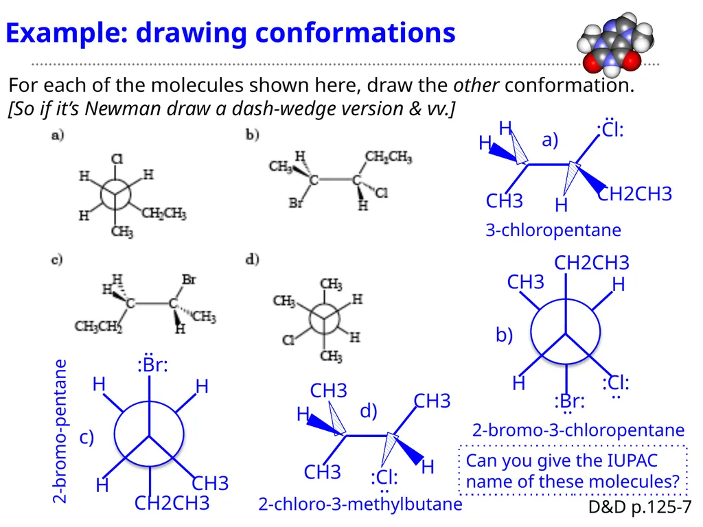 CHE2060 Lecture 3: Molecular conformations Daley & - slide 6 of 10