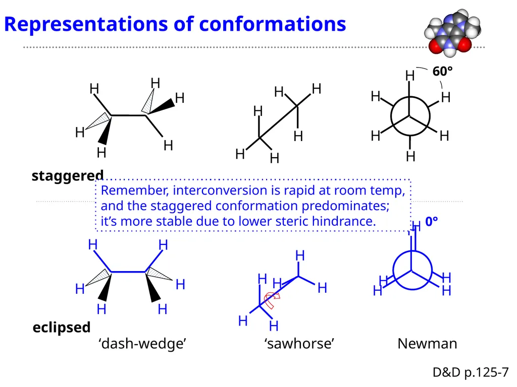CHE2060 Lecture 3: Molecular conformations Daley & - slide 5 of 10