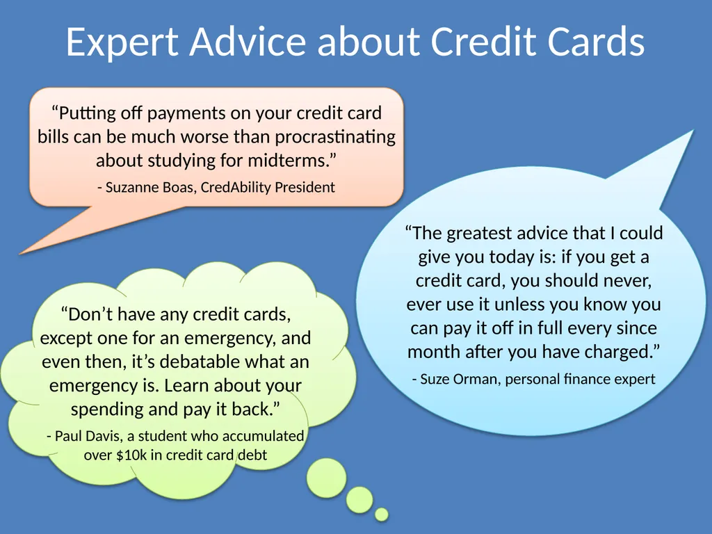 Using Credit Wisely Definition of Credit - slide 11 of 12