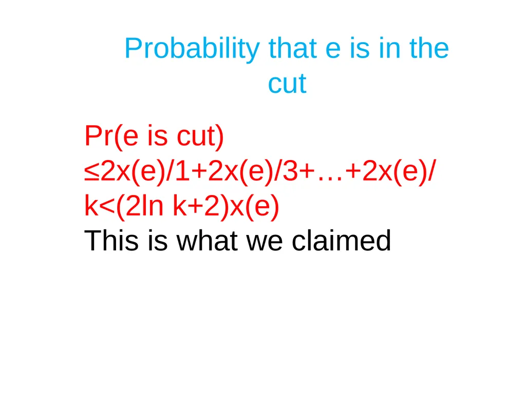 Approximating the undirected Multicut problem A - slide 26 of 28