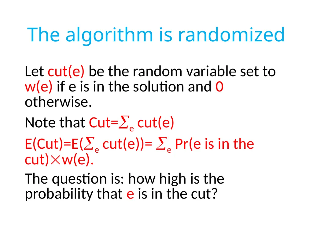 Approximating the undirected Multicut problem A - slide 7 of 28