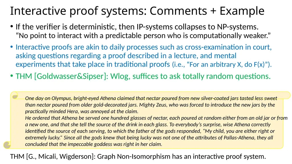 Probabilistic Proof Systems Oded Goldreich - slide 6 of 15