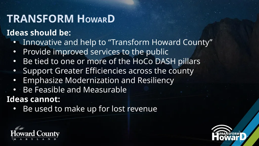 Help to Transform Howard County $500,000 in - slide 3 of 10