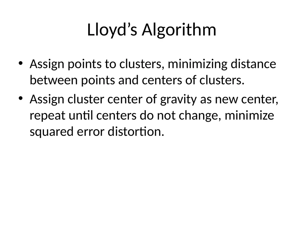 Lloyd Algorithm K-Means Clustering Gene Expression - slide 5 of 9