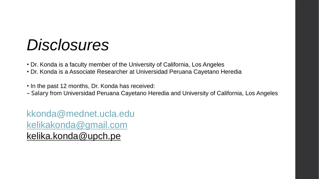 GH Career Trajectory Kelika A. Konda, PhD, MHS - slide 2 of 15