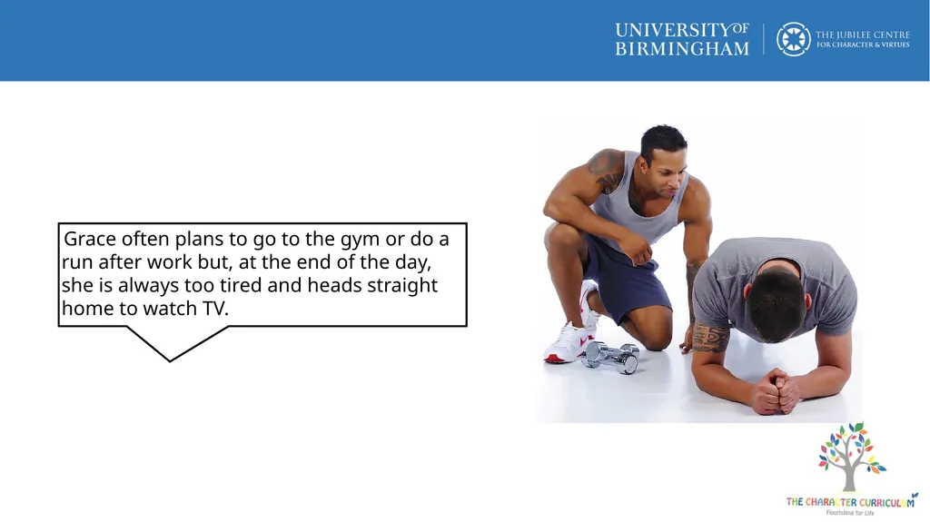 What stops people exercising? What are the risks - slide 8 of 9
