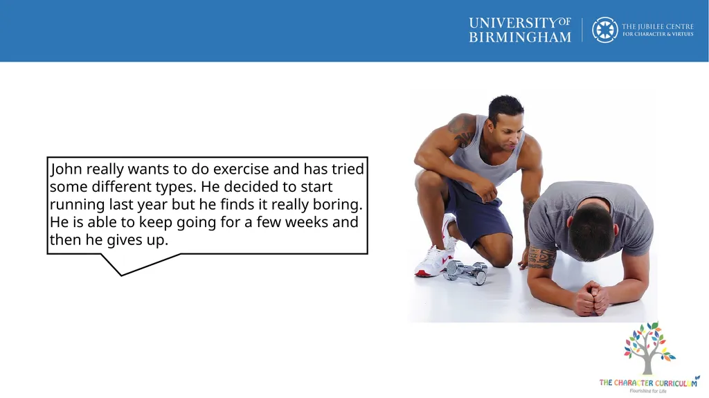 What stops people exercising? What are the risks - slide 7 of 9