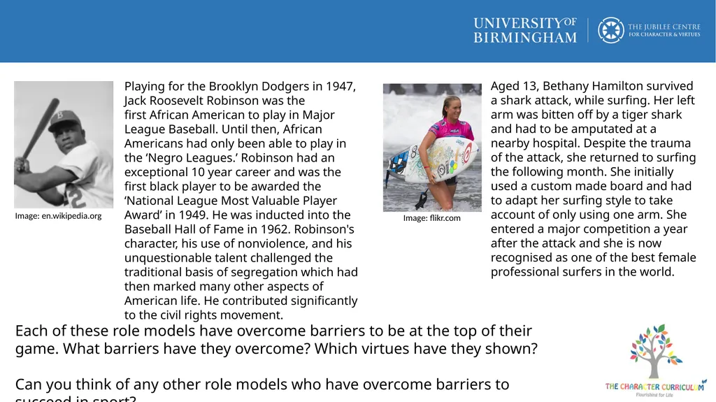 What stops people exercising? What are the risks - slide 9 of 9