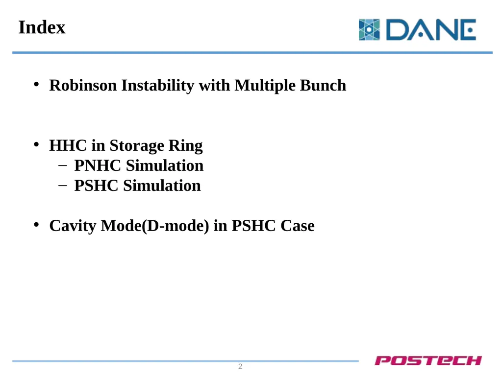 Robinson Instability in PHC (Passive Harmonic - slide 2 of 17