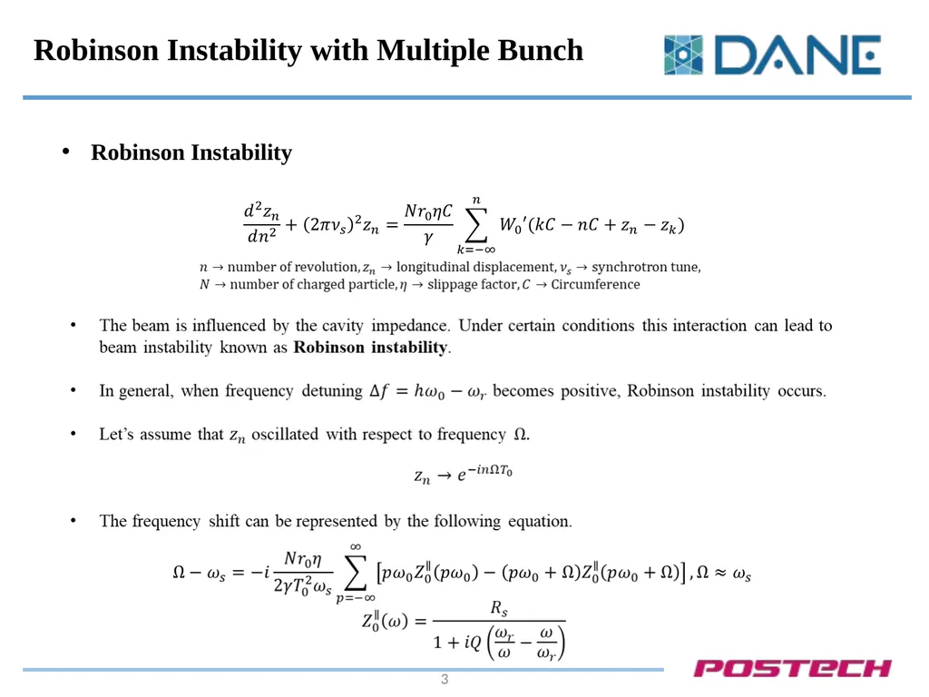 Robinson Instability in PHC (Passive Harmonic - slide 3 of 17