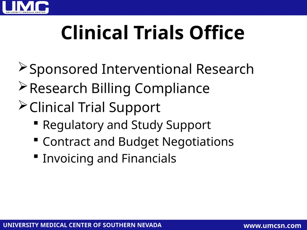Human Research Protection Program at UMC - slide 3 of 6