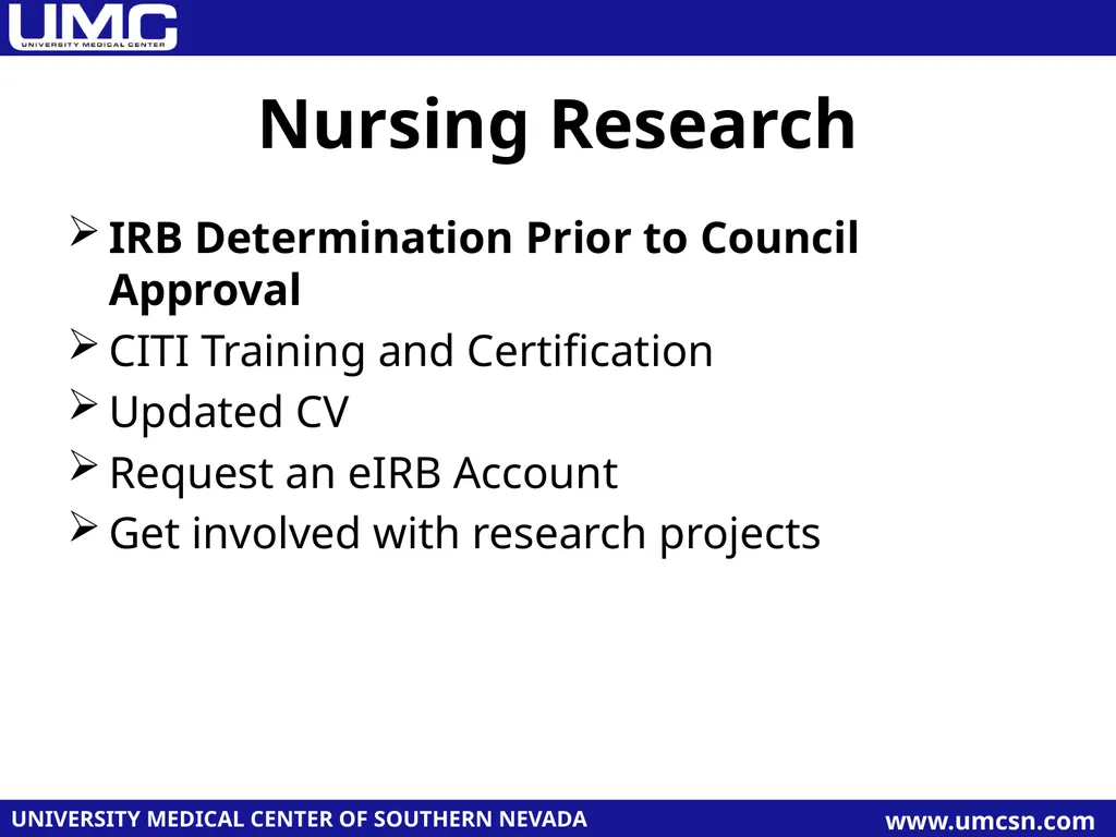 Human Research Protection Program at UMC - slide 4 of 6