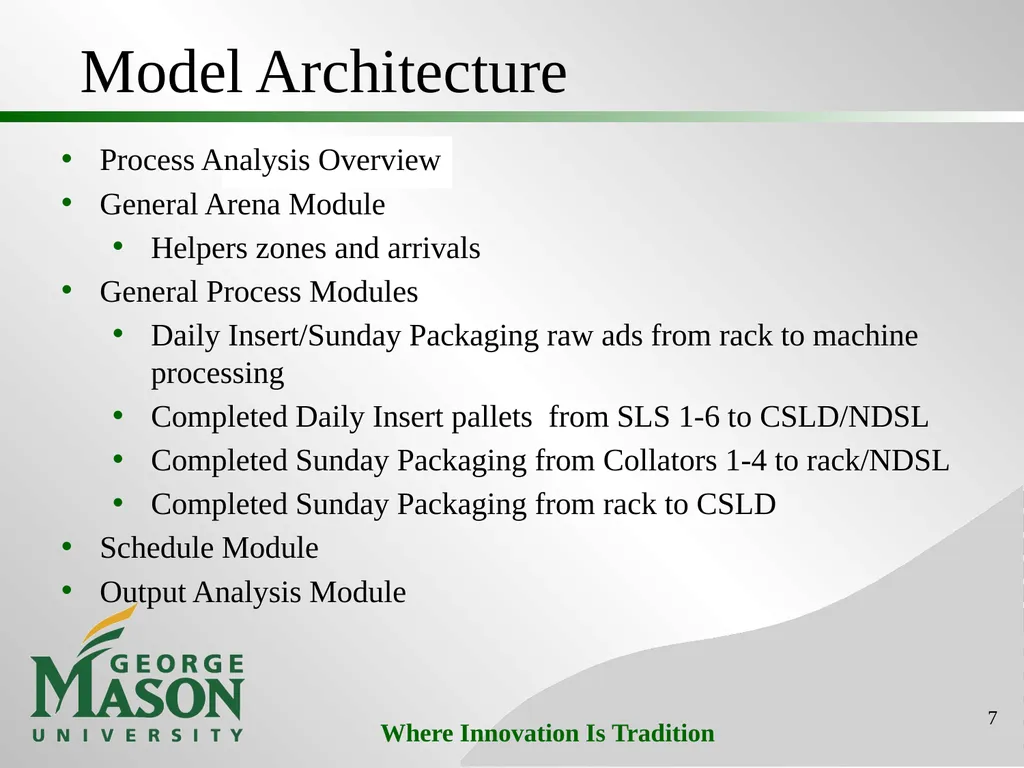 Project #3: Production Cost Savings at Washington - slide 7 of 25