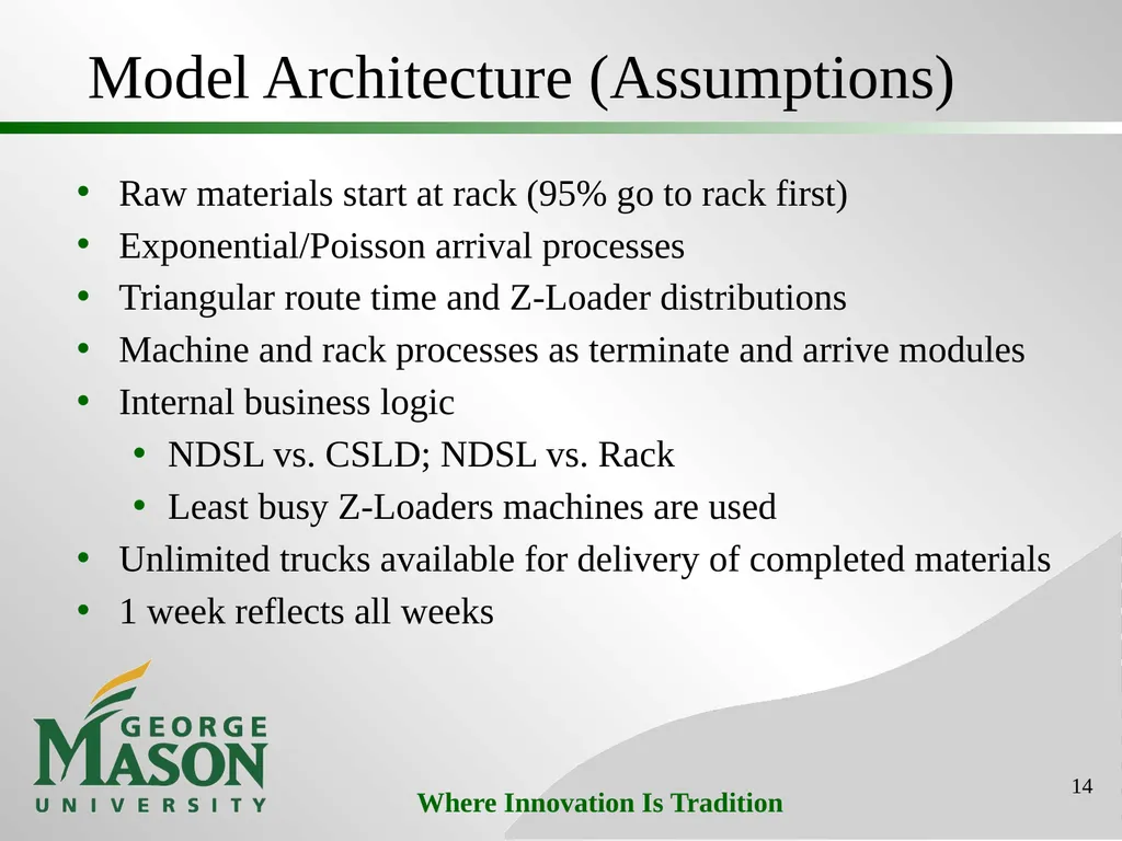 Project #3: Production Cost Savings at Washington - slide 14 of 25