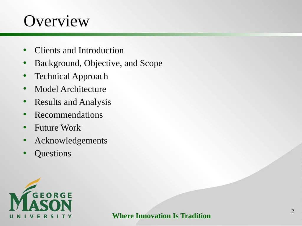 Project #3: Production Cost Savings at Washington - slide 2 of 25