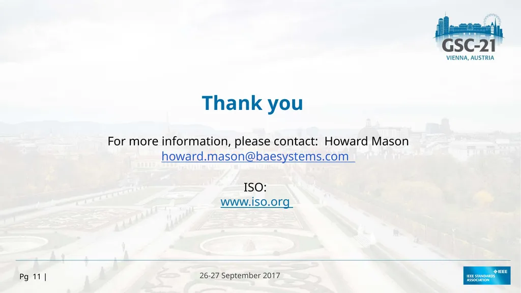 HOSTED BY 26-27 September 2017 Communications - slide 11 of 11